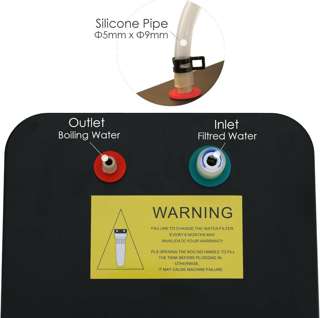 Under Bench Boiling Tank (Manual) Compatible with Pentair Solaria and Schwan Models.