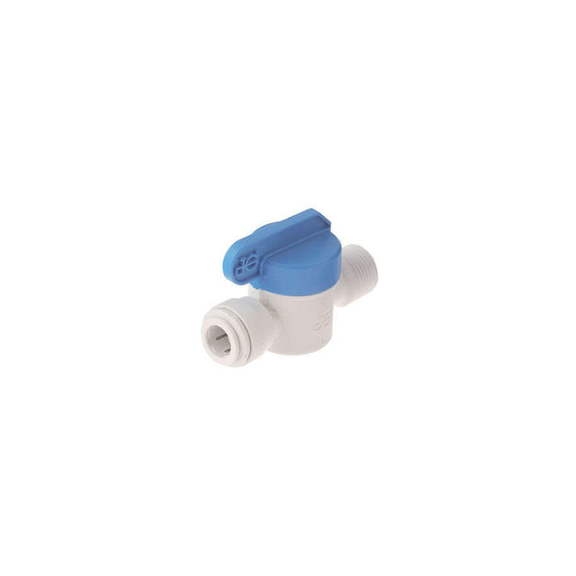 John Guest Shut Off Valve 3/8" M x 3/8" Tube.