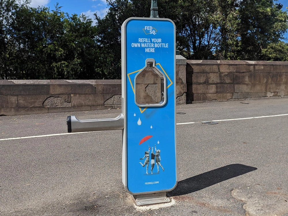 Meetpat Permanent Refill Station - Ground Mounted.