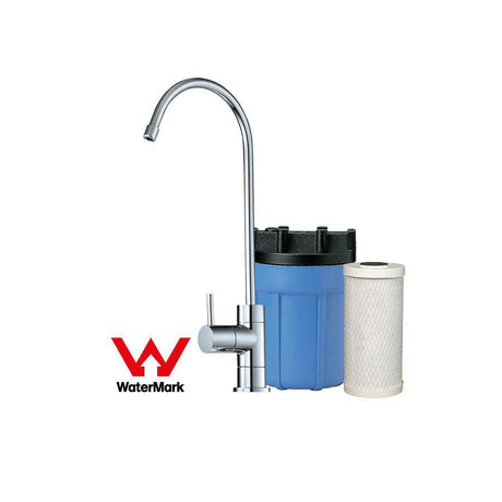 Under Bench Mini Water Filter System with Tap Options.