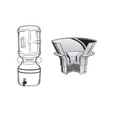 Water Cooler Bottle Filter "Aquanet 1" Off White