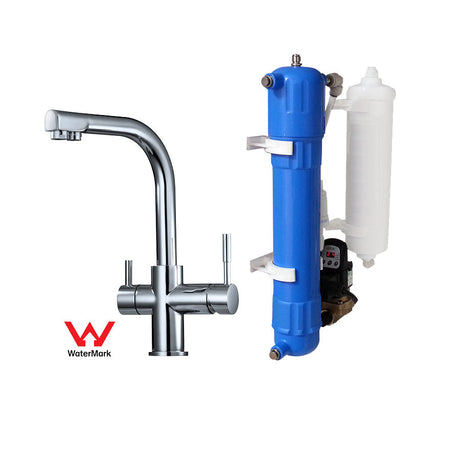 "Aqua" Under Bench Ultrafiltration Automatic Back-flushing System with Tri Flow “Executive" Mixer