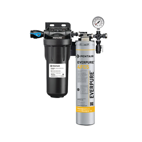 EVERPURE® BEVERAGE System - Single Manifold Includes 10" Pre Filter & 4CB5-S Filter (Hot / Cold)