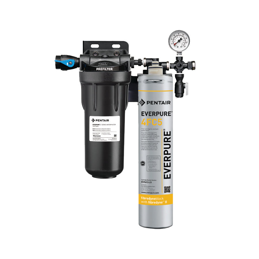 EVERPURE® BEVERAGE System - Single Manifold Includes 10" Pre Filter & 4CB5-S Filter (Hot / Cold)