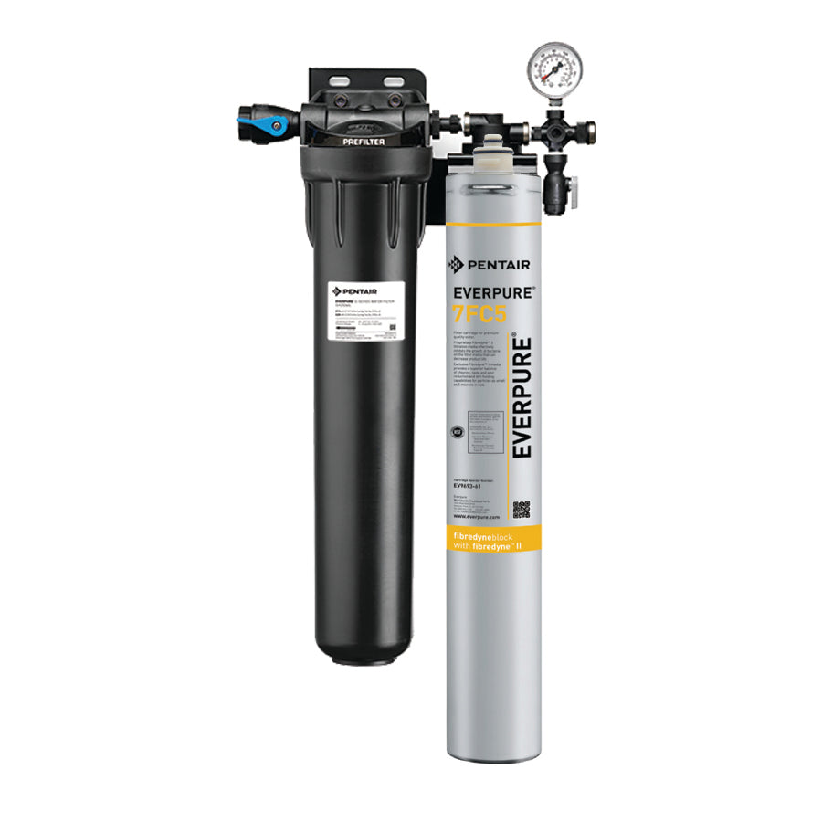 EVERPURE® BEVERAGE System - Single Manifold Includes 20" Pre Filter & 7CB5-S Filter (Hot / Cold)