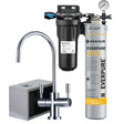 EVERPURE® DRINKING WATER System - "Titanium" Two Way Tap/Kit with Chiller and Single Manifold Includes 10" Pre Filter & 4FC5 Filter (Cold/Chilled)