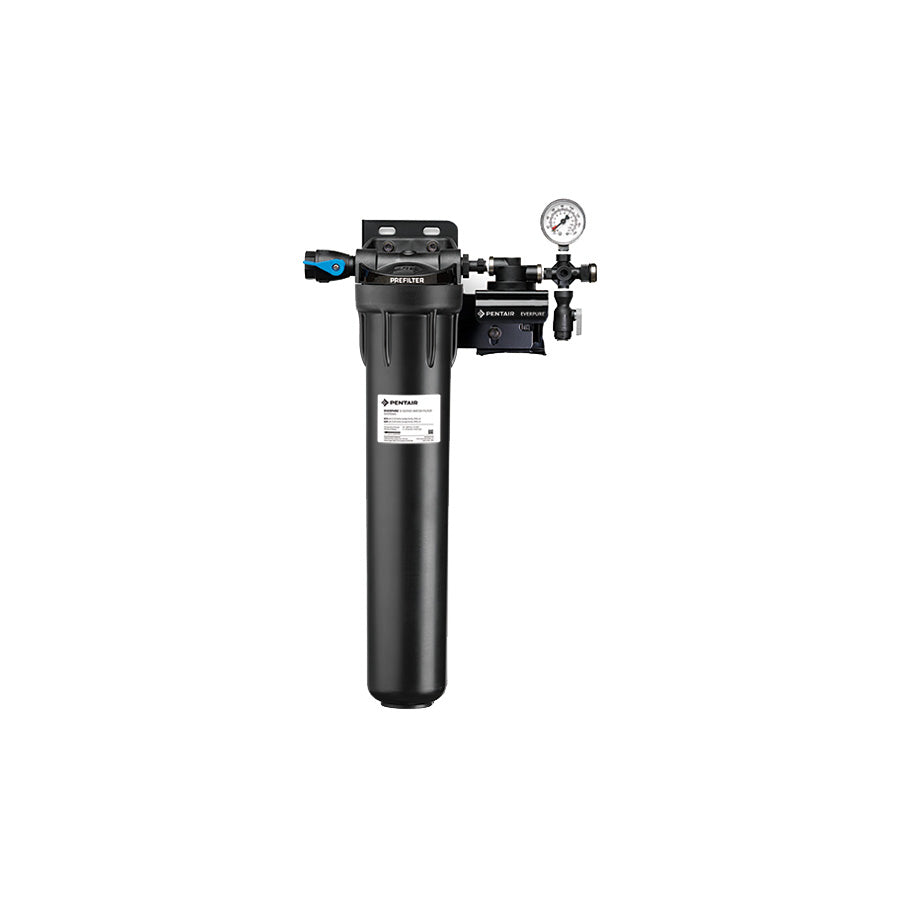 EVERPURE® Manifold Head "2 Stage" with 20" Pre Filter Housing, QL1 Head & Pressure Gauge