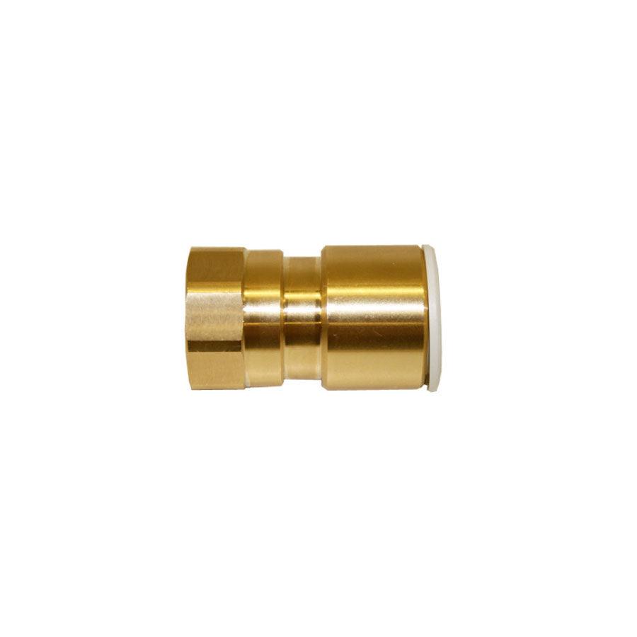 JG “Brass” Female Connector 22mm x 3/4”