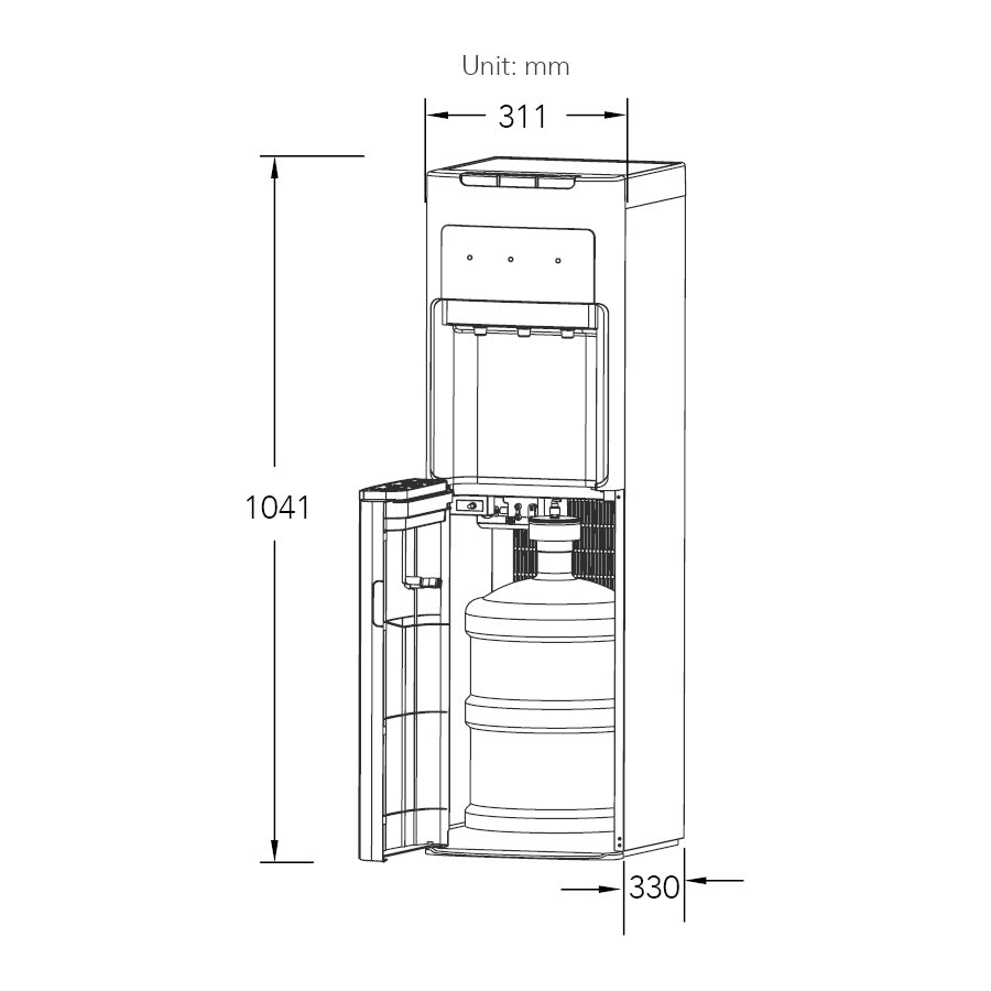 Oasis "Mirage" Freestanding Dual Water Cooler