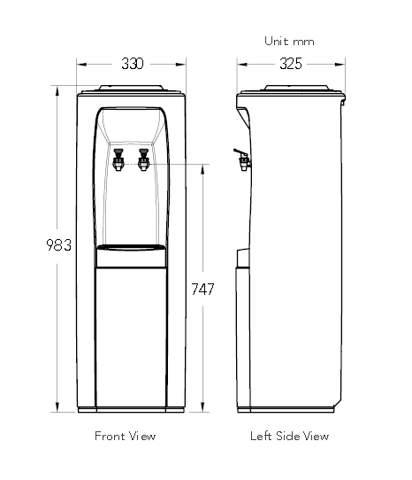 Oasis "Atlantis" Freestanding Inline Water Cooler