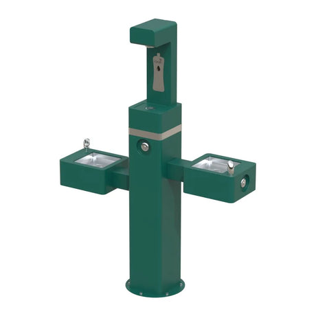 Oasis Outdoor Dual +2 Manual, Non-Refrigerated Hydration Station Combo