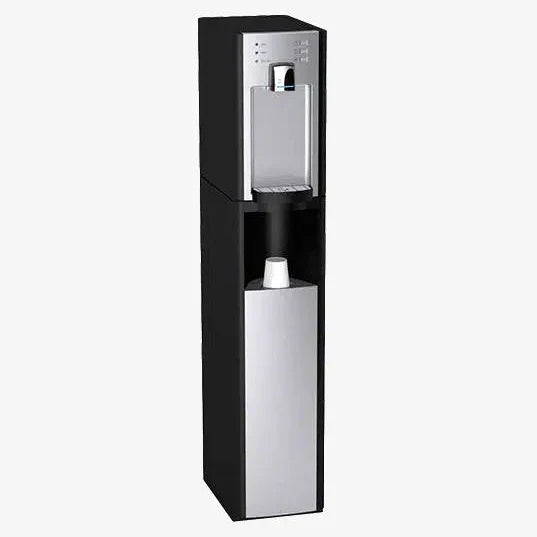 Signature Free Standing Inline Sparkling & Chilled - Black/Silver (Disposable 2.2 Litre CO2 Bottle Included)