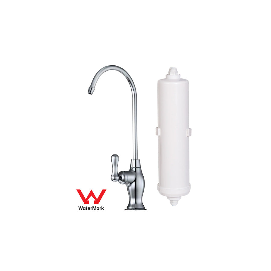 Under Bench GAC Water Filter System with PLV & "Deluxe" Faucet (IFGAC-L)