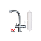 Under Bench GAC Water Filter Systemm with PLV & Tri Flow “Executive” Mixer (IFGAC-L)