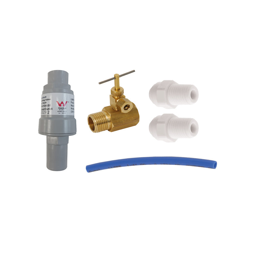 Under Bench Plumbing Kit with "Copper Pipe" Take Off Valve