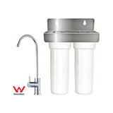 Under Bench "Twin" Water Filter System with PLV & "Platinum" Tap (PSS-1, CBS-05)