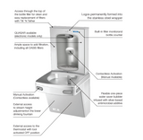 Oasis Contactless Versafiller with VersaCooler Split-Level Combo