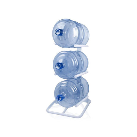 Water Cooler Bottle Rack - 3 Tier (White)