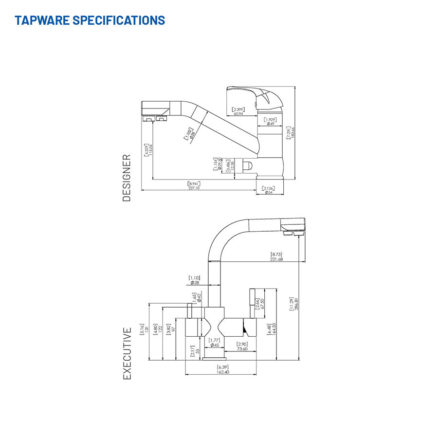 Under Bench High Flow Inline Filter